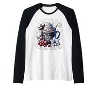 Winter Nights Coffee Graphic for Goth Mom Dark Hot Cocoa Manche Raglan
