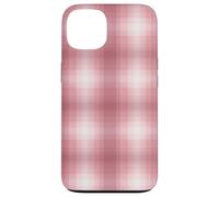 Winter Plaid Collection - Greyish Pink Print Flannel Pattern Coque pour iPhone 13