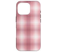 Winter Plaid Collection - Greyish Pink Print Flannel Pattern Coque pour iPhone 16 Pro