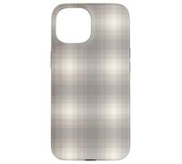 Winter Plaid Collection - Light Grey Print Pattern Coque pour iPhone 15