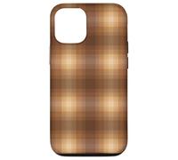 Winter Plaid Collection - Maple Chestnut Pattern Coque pour iPhone 12/12 Pro