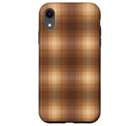 Winter Plaid Collection - Maple Chestnut Pattern Coque pour iPhone XR
