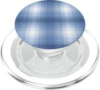 Winter Plaid Collection - Powder Blue Print Pattern PopSockets PopGrip pour MagSafe