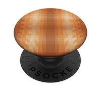 Winter Plaid Collection - Pumpkin Spice Pattern PopSockets PopGrip Adhésif