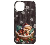 Winter Pomeranian Must Haves for Girls Snowflake Christmas Coque pour iPhone 15 Plus