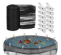 Winter Pool Cover - 12 Staple Pool Shade Net - Protection UV, Safety for Kids & Pets - Durable Outdoor/Indoor Backyard Pool Shield