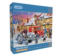 Winter Post - Puzzle de 500 pièces | Noël campagne nostalgique | Puzzle durable pour adultes | Planche 100 % recyclée de qualité supérieure | Cadeau idéal pour adultes | Certifié Gibsons Games B Corp
