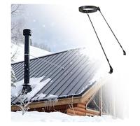 Winter Roof Chimney Bracket, Universal 3.3-15.9in Extended Roof Chimney Support Bracket Kit Waterproof & Rustproof(Hoop Dia - 5 9/16"(140mm))