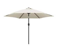 “Winter Sale""TOP Accesoire ombre balcon Blanc - Parasol sable blanc avec Poteau en Acier 3 m PRO69760