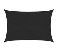 “Winter Sale""TOP Accesoire ombre balcon Noir - Voile d'ombrage 160 g/m² Noir 2x3 m PEHD PRO32689