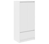 “Winter Sale""TOP Armoire/Cabinet à tiroirs Blanc - Armoire avec tiroir blanc 55,5x34x119,5cm - bois d'ingénierie PRO38579