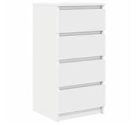 “Winter Sale""TOP Armoire/Cabinet à tiroirs Blanc - Buffet blanc 37,5x35x76cm - bois d'ingénierie PRO82371