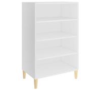 “Winter Sale""TOP Armoire/Cabinet à tiroirs Blanc - Buffet Blanc 57x35x90cm - Bois d’ingénierie PRO53362