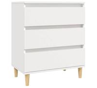 “Winter Sale""TOP Armoire/Cabinet à tiroirs Blanc - Buffet Blanc 60x35x70cm - bois d'ingénierie PRO78932