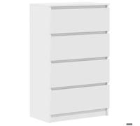 “Winter Sale""TOP Armoire/Cabinet à tiroirs Blanc - Buffet Blanc 60x35x98,5cm - bois d'ingénierie PRO57997