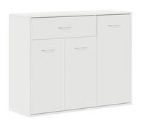 “Winter Sale""TOP Armoire/Cabinet à tiroirs Blanc - Buffet Blanc 88x30x70cm - bois d'ingénierie PRO76950