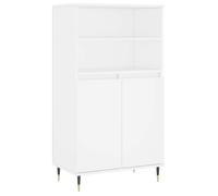 “Winter Sale""TOP Armoire/Cabinet à tiroirs Blanc - Buffet haut Blanc 60x36x110cm - bois d'ingénierie PRO41822