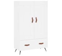 “Winter Sale""TOP Armoire/Cabinet à tiroirs Blanc - Buffet haut blanc 69,5x31x115cm - bois d'ingénierie PRO61615