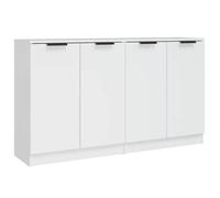 “Winter Sale""TOP Armoire/Cabinet à tiroirs Blanc - Buffets 2 pcs blanc 60x30x70cm - bois d'ingénierie PRO21196