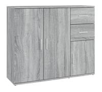 “Winter Sale""TOP Armoire/Cabinet à tiroirs Gris - Buffet Sonoma gris 91x29 5x75cm - bois d'ingénierie PRO86686