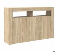 “Winter Sale""TOP Armoire/Cabinet à tiroirs Marron - Buffet Chêne sonoma 116x30x75cm - bois d'ingénierie PRO75333