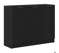 “Winter Sale""TOP Armoire/Cabinet à tiroirs Noir - Buffet Chêne noir 90,5x30x70cm - bois d'ingénierie PRO80023