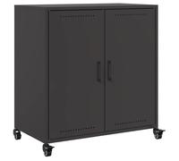 “Winter Sale""TOP Armoire/Cabinet à tiroirs Noir - Buffet noir 68x39x72cm acier PRO41484