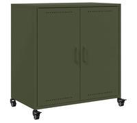 “Winter Sale""TOP Armoire/Cabinet à tiroirs Vert - Buffet vert olive 68x39x72cm acier PRO27421