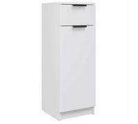 “Winter Sale""TOP Armoire d'angle Blanc - Armoire de salle de bain blanc 32x33 5x90cm - bois d'ingénierie PRO82968