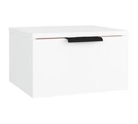 “Winter Sale""TOP Armoire de lit Blanc - Table de chevet murale blanc 34x30x20cm PRO93589