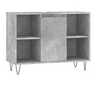 “Winter Sale""TOP Armoire de salle de bain Gris - Armoire salle de bain gris béton 80x33x60cm - bois d'ingénierie PRO12184