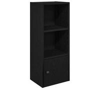 “Winter Sale""TOP Armoire étagère magazine Noir - Bibliothèque chêne noir 31x24x77cm - bois d'ingénierie PRO59505