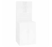 “Winter Sale""TOP Armoire pour machine à laver Blanc - Meuble pour machine à laver Blanc PRO91367