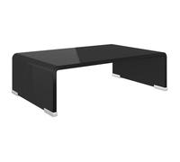 “Winter Sale""TOP Armoire TV classique Noir - Meuble TV/support pour moniteur 40x25x11cm verre noir PRO18679