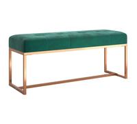 “Winter Sale""TOP Banc à chaussures Vert - Banc Vert foncé 110x36x45cm Velours PRO72411