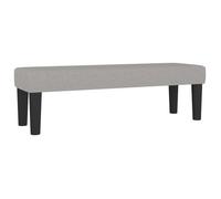 “Winter Sale""TOP Banc de bout de lit Gris - Banc Gris clair 100x30x30cm Tissu PRO80751