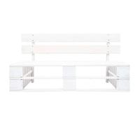 “Winter Sale""TOP Banc de jardin Blanc - Banc palette de jardin bois gris blanc PRO29518
