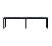 “Winter Sale""TOP Banc de jardin Noir - Banc de jardin 180cm Panneau PS Noir PRO13851