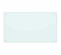 “Winter Sale""TOP Buffet classique Blanc - Dosseret de cuisine Blanc 100x60cm Verre trempé PRO32445