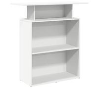 “Winter Sale""TOP Bureau moderne, compact Blanc - Bureau de réception Blanc 100x40x104cm - bois d'ingénierie PRO38976