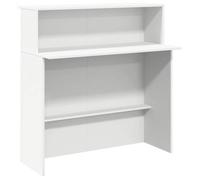 “Winter Sale""TOP Bureau moderne, compact Blanc - Bureau de réception Blanc 100x50x103,5cm - bois d'ingénierie PRO18831