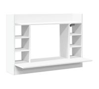 “Winter Sale""TOP Bureau moderne compact Blanc - Bureau mural blanc 105x48x75cm - bois d'ingénierie PRO72620