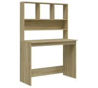 “Winter Sale""TOP Bureau moderne, compact Brun - Bureau avec étagères Chêne sonoma 102x45x148cm PRO69570