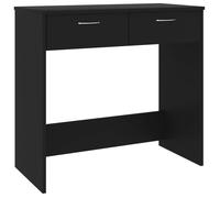 “Winter Sale""TOP Bureau moderne, compact Noir - Bureau Noir 80x40x75cm Aggloméré PRO21451