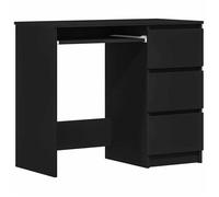 “Winter Sale""TOP Bureau moderne, compact Noir - Bureau Noir 90x45x76cm - Bois d’ingénierie PRO17421
