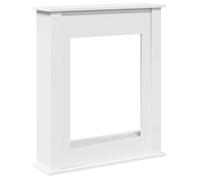 “Winter Sale""TOP capot de cheminée Blanc - Cadre de cheminée blanc 75x20x87 5cm - bois d'ingénierie PRO20468