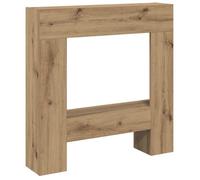 “Winter Sale""TOP capot de cheminée chêne artisanal - Cadre de cheminée chêne artisanal 81x18x82cm - bois ingénierie PRO57559