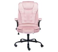“Winter Sale""TOP Chaise pivotante de bureau Rose - Chaise de bureau Rose Velours PRO51192