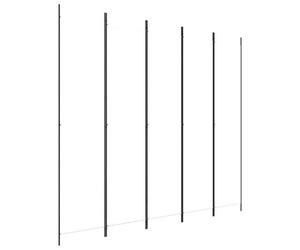 “Winter Sale""TOP Cloison de séparation Blanc - Cloison de séparation 5 panneaux Blanc 250x220cm Tissu PRO61999