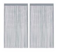 “Winter Sale""TOP Décoration de Chambre élégant Gris - Rideau en fils 2 pcs 140x250cm gris clair PRO31026